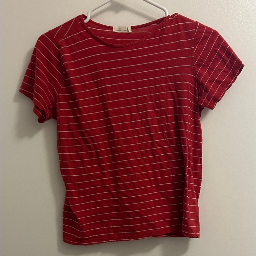 Red Striped Women's Top